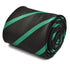 black and green club striped tie